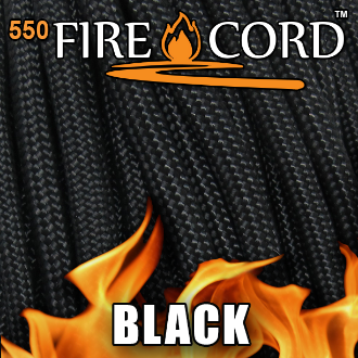 550 FireCord - Black - 100 Feet by Live Fire Gear™