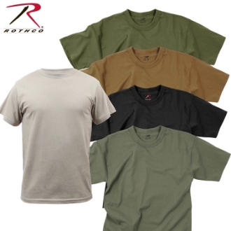 T-Shirt Solid Colour Poly/Cotton by Rothco® | Adventure Gear Canada