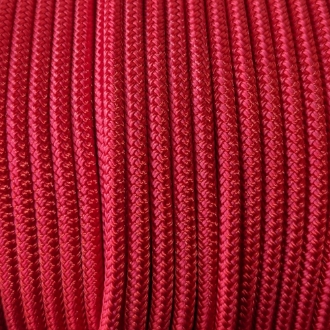 Red | 1/4 Double Braid Polyester Halter and Yacht Rope