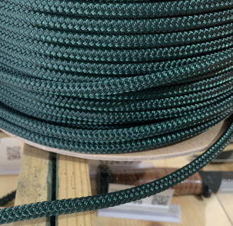 Hunter Green, 1/4 Double Braid Polyester Halter and Yacht Rope